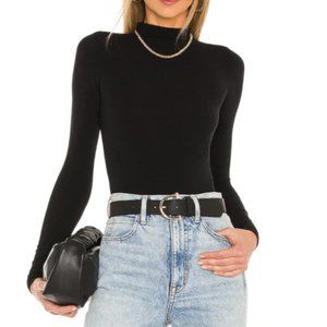 Commando Ballet mock-neck long sleeve bodysuit OS